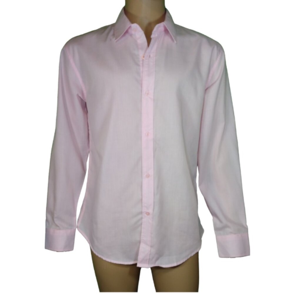 Men Pink Long Sleeve Shirt